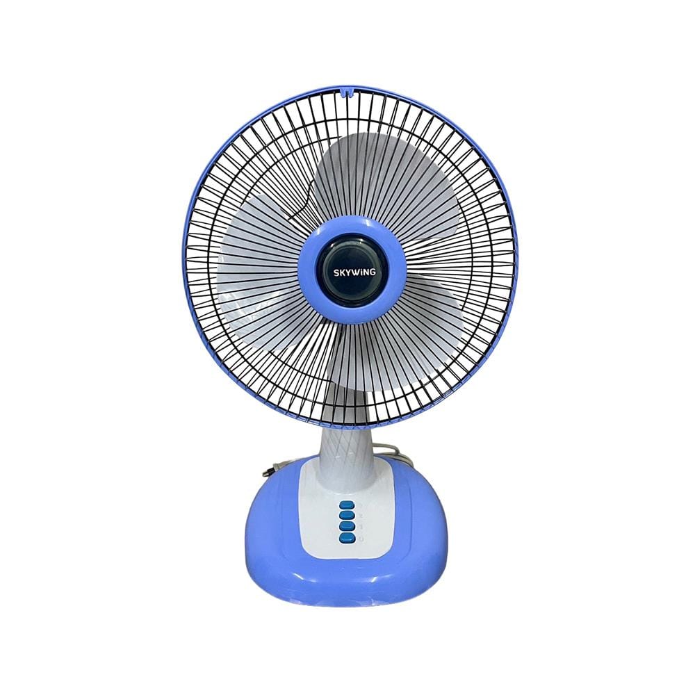 พัดลมตั้งโต๊ะ 12 นิ้ว SKYWING S188 สีฟ้า ใบสี