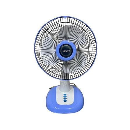 พัดลมตั้งโต๊ะ 12 นิ้ว SKYWING S188 สีฟ้า ใบสี