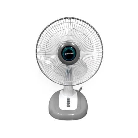 พัดลมตั้งโต๊ะ 12 นิ้ว SKYWING S188 สีเทา ใบใส