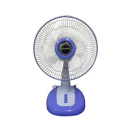 พัดลมตั้งโต๊ะ 12 นิ้ว SKYWING S188 สีฟ้า ใบใส