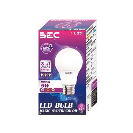 หลอด LED ฺBEC BULB MAGIC 3IN1 9 วัตต์ DAYLIGHT/COOL WHITE/WARM WHITE E27_1