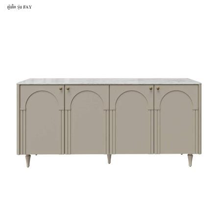 ตู้เตี้ย 4 บานเปิด SB FURNITURE FAY 19244778 169 ซม. สี PASTELA CREAM_1