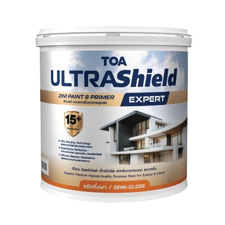 สีน้ำทาภายใน-ภายนอก ชนิดกึ่งเงา TOA ULTRASHIELD EXPERT BASE C 1 แกลลอน_0