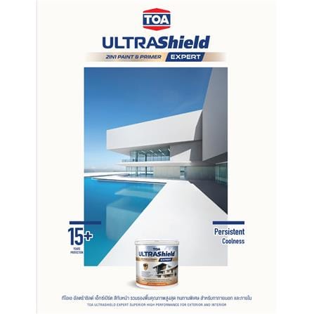 สีน้ำทาภายใน-ภายนอก ชนิดกึ่งเงา TOA ULTRASHIELD EXPERT BASE C 1 แกลลอน_4