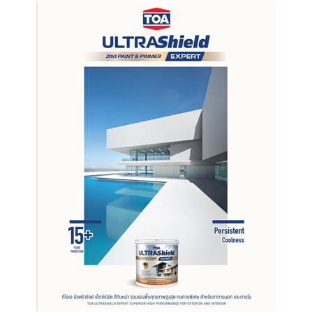 สีน้ำทาภายใน-ภายนอก ชนิดกึ่งเงา TOA ULTRASHIELD EXPERT BASE B 1 แกลลอน_4