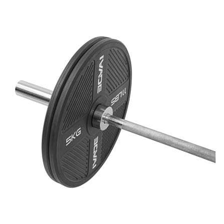 แผ่นน้ำหนัก BUMPER PLATE รูขนาด 2 นิ้ว IVADE  5 กก. (แพ็ก 2 ชิ้น)_7