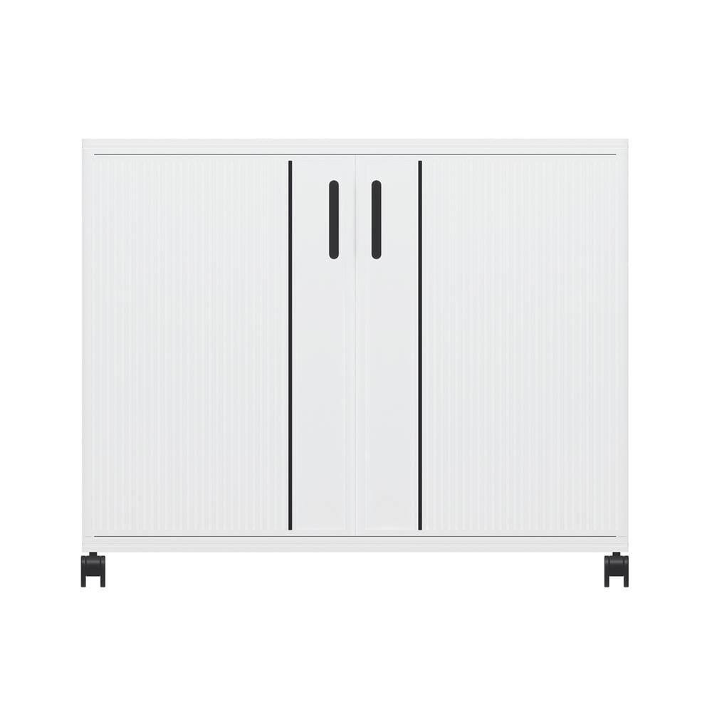 ตู้วางรองเท้า FURDINI LANO CIRCULAR HIP 90 ซม. สีขาว