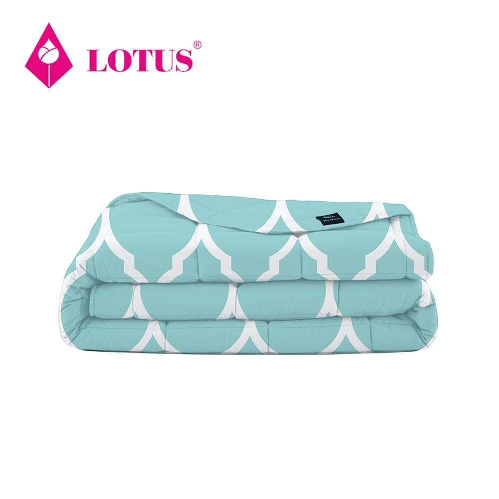ผ้านวม LOTUS MELBOURNE L-MB 02A 100x90 นิ้ว สี TURQUOISE