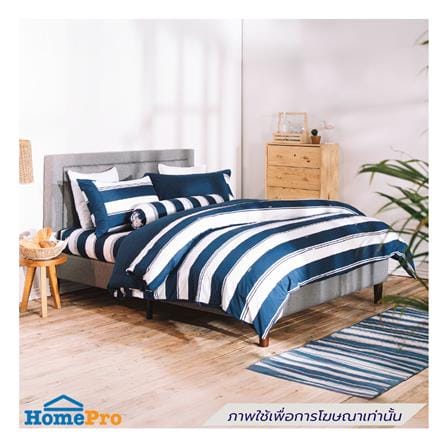 ผ้านวม LOTUS MELBOURNE L-MB 01A 100x90 นิ้ว สี BLUE_4
