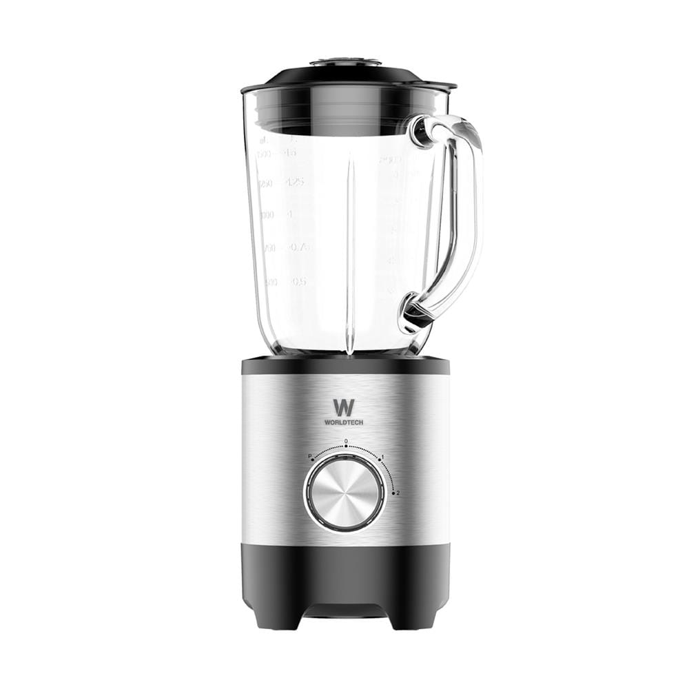 เครื่องปั่นน้ำผลไม้ WORLDTECH WT-PB500 1.5 ลิตร สีเงิน