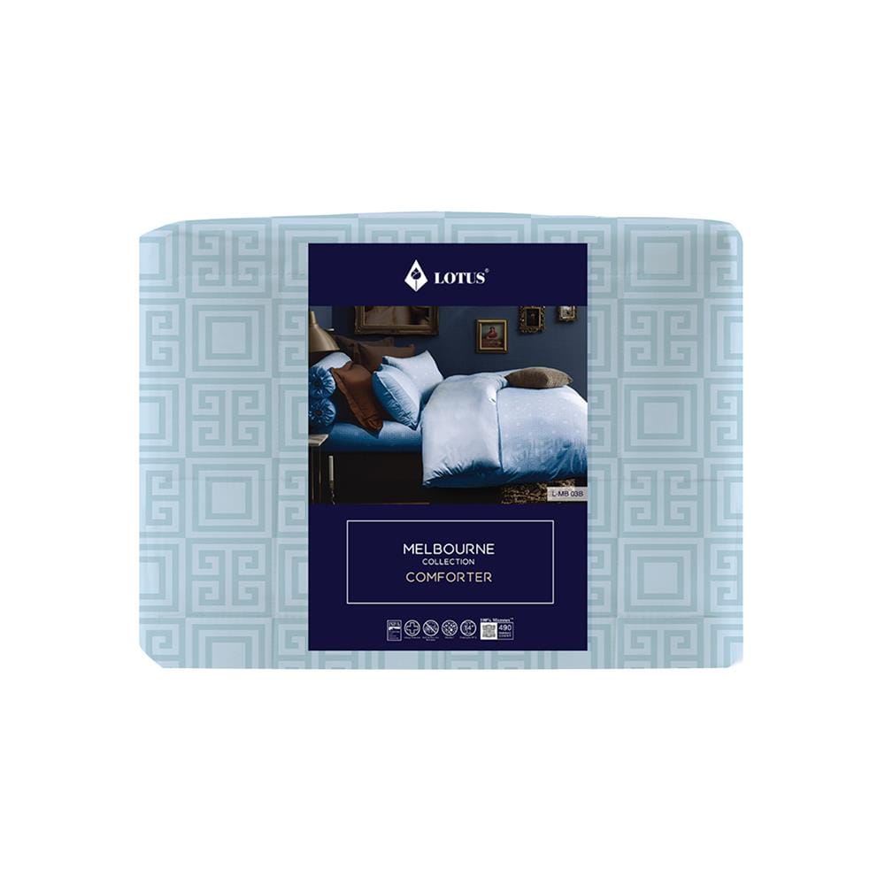 ผ้านวม LOTUS MELBOURNE L-MB 03B 100x90 นิ้ว สี BLUE
