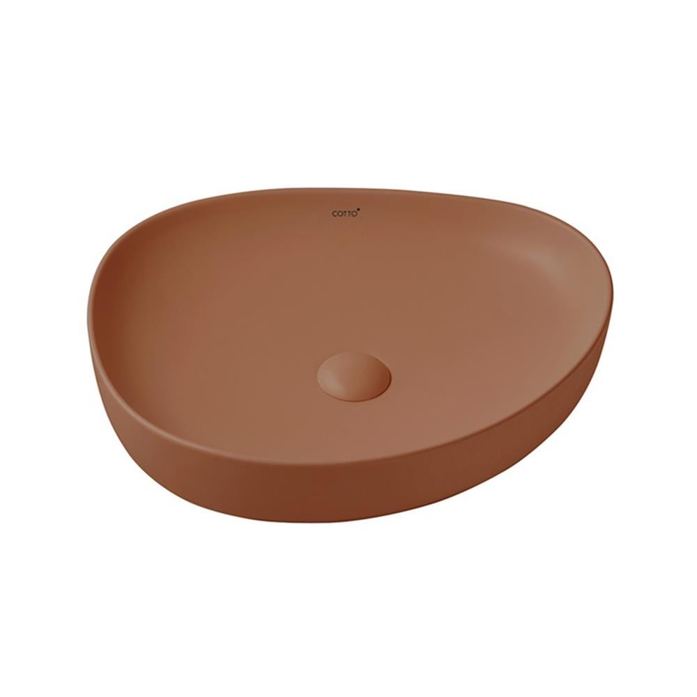 อ่างล้างหน้าวางบนเคาน์เตอร์ COTTO C001266 CB KLIRR สีน้ำตาล