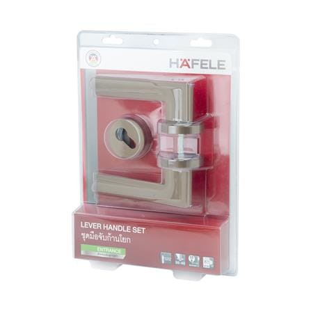 มือจับก้านโยกห้องทั่วไป MORTISE HAFELE 489.11.135 สีทองเหลืองรมดำ_4