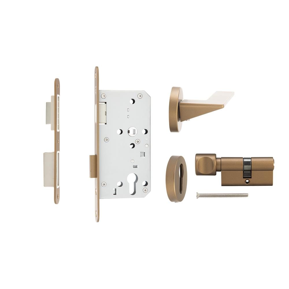 มือจับก้านโยกห้องน้ำ MORTISE HAFELE 489.11.136 สีทองเหลืองรมดำ