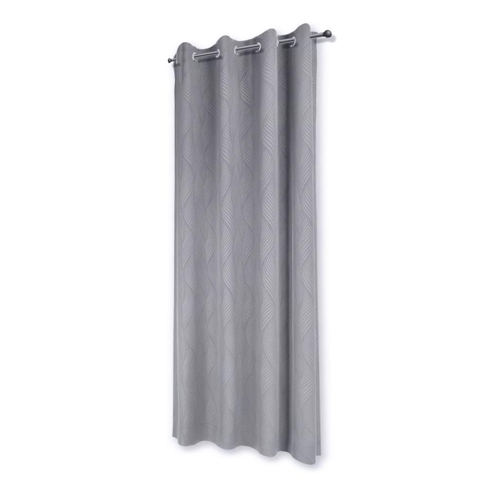 ผ้าม่าน EYELET HOME LIVING STYLE CURVE UV 140x220 ซม. สีเทา