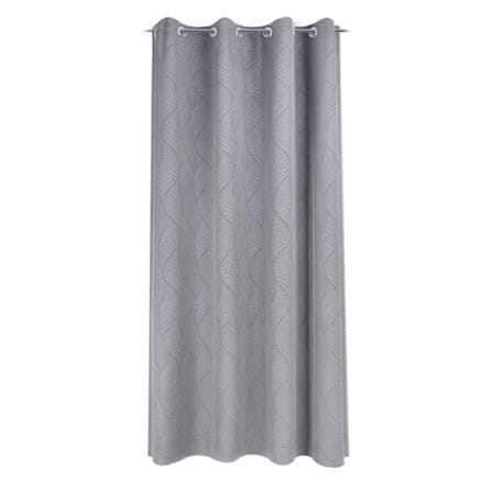 ผ้าม่าน EYELET HOME LIVING STYLE CURVE UV 140x220 ซม. สีเทา_0