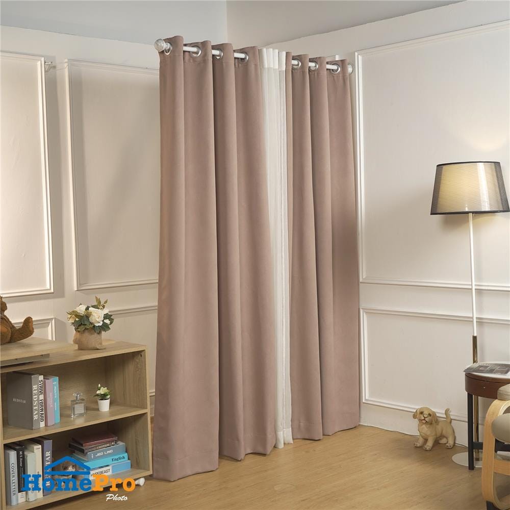 ผ้าม่าน EYELET HOME LIVING STYLE CURVE UV 140x220 ซม. สีครีม