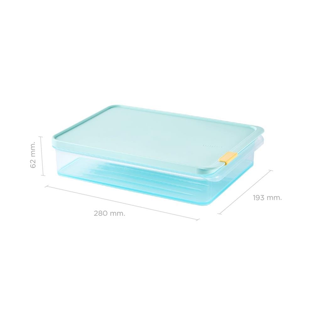 กล่องอาหาร 2.2 ลิตร LOCKNLOCK FREEZER FIT สีฟ้า