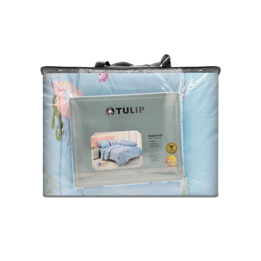 ชุดผ้าปูที่นอน 6 ฟุต (ชุด 6 ชิ้น) TULIP SEA 60255-DLD043