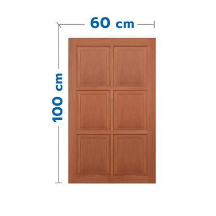 หน้าต่างไม้เนื้อแข็ง VK VK362 6 ฟัก 60x100 ซม. สีธรรมชาติ