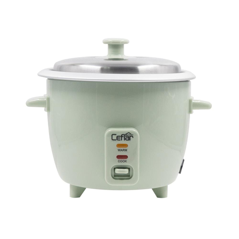 หม้อหุงข้าวธรรมดา CEFLAR CR-100 DELUXE 1 ลิตร สีเขียว