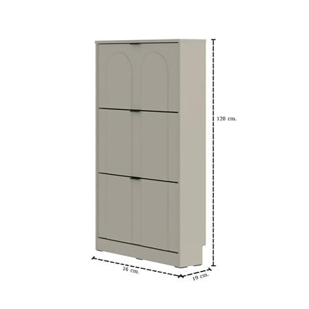 ตู้วางรองเท้า SB FURNITURE LUNETTA 19242245 76 ซม. สีครีม_5