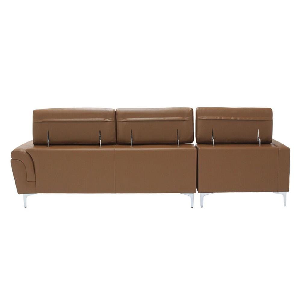โซฟาเข้ามุมซ้าย SB FURNITURE GEEZER 19216836 สีน้ำตาล