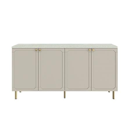 ตู้เตี้ย SB FURNITURE AELINA 19243216 160 ซม. สีครีม_1