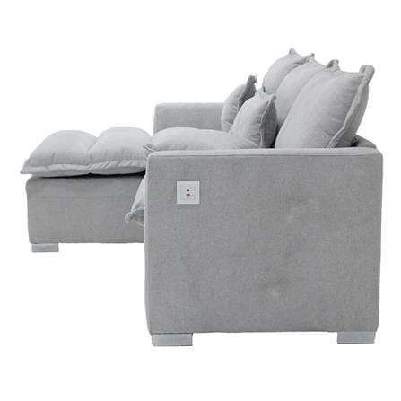 โซฟาเข้ามุมซ้าย SB FURNITURE TALIA PLUS 19236410 สีเทา_4