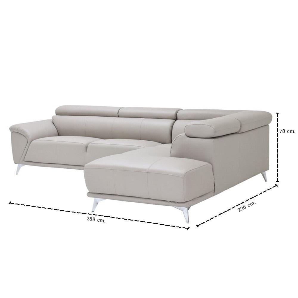 โซฟาเข้ามุมขวา SB FURNITURE GARRETT-PLUS 19243227 สีเทาอ่อน
