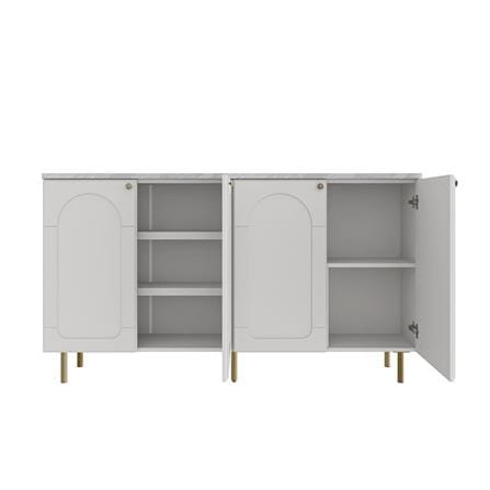 ตู้เตี้ย SB FURNITURE CIELA 19242370 160 ซม. สีเทาอ่อน_2