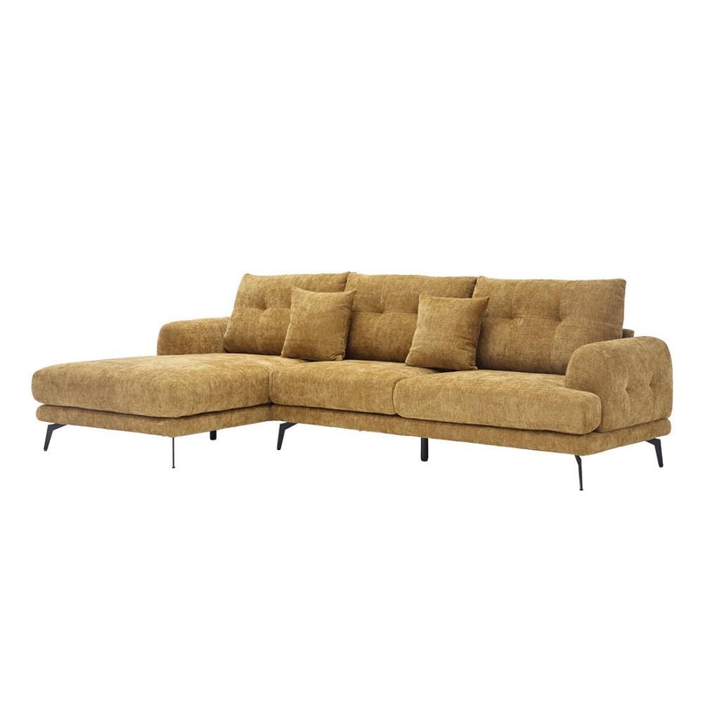 โซฟาเข้ามุมซ้าย SB FURNITURE CHALMA 19243067 สีน้ำตาลอ่อน