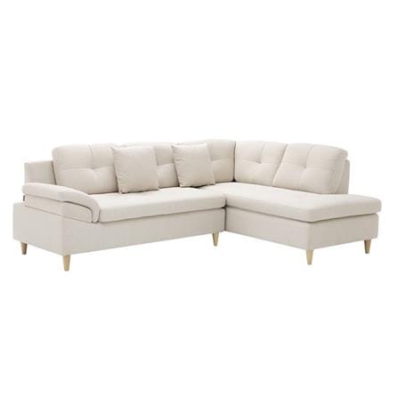 โซฟาเข้ามุมขวา KONCEPT TULIO PLUS 19226581 สีครีม_1