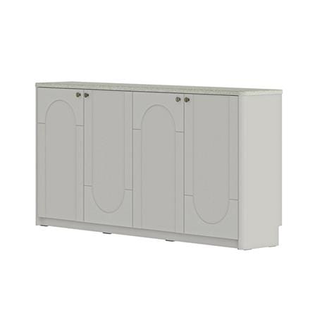 ตู้เตี้ย SB FURNITURE CLOUDIA 19243101 160 ซม. สีเทาอ่อน_0