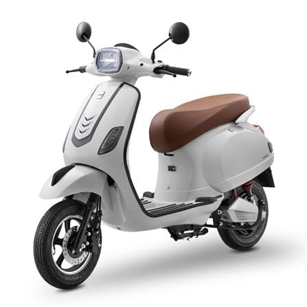 รถจักรยานยนต์ไฟฟ้า EM LEGEND 2000W สีขาวสโนวี่_3