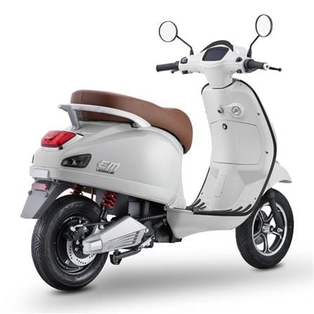 รถจักรยานยนต์ไฟฟ้า EM LEGEND 2000W สีขาวสโนวี่_5