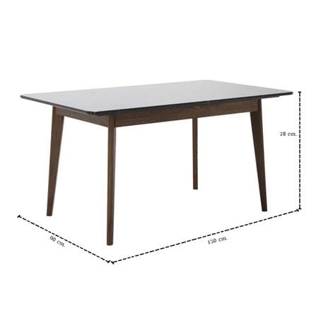 ชุดโต๊ะทานข้าว 4 ที่นั่ง SB FURNITURE FREDRIC & TIKKY 59064063 สีดำ_9
