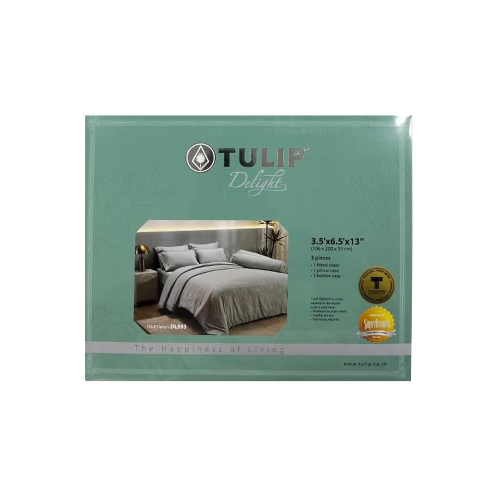ชุดผ้าปูที่นอน 3.5 ฟุต (ชุด 3 ชิ้น)TULIP DELIGHT 60058-DL593