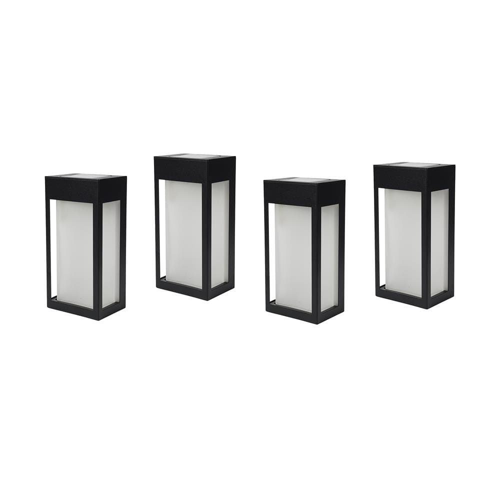 ไฟผนังภายนอก SOLAR CARINI CC005A 0.15 วัตต์ WARM WHITE สีดำ (แพ็ก 4 ชิ้น)