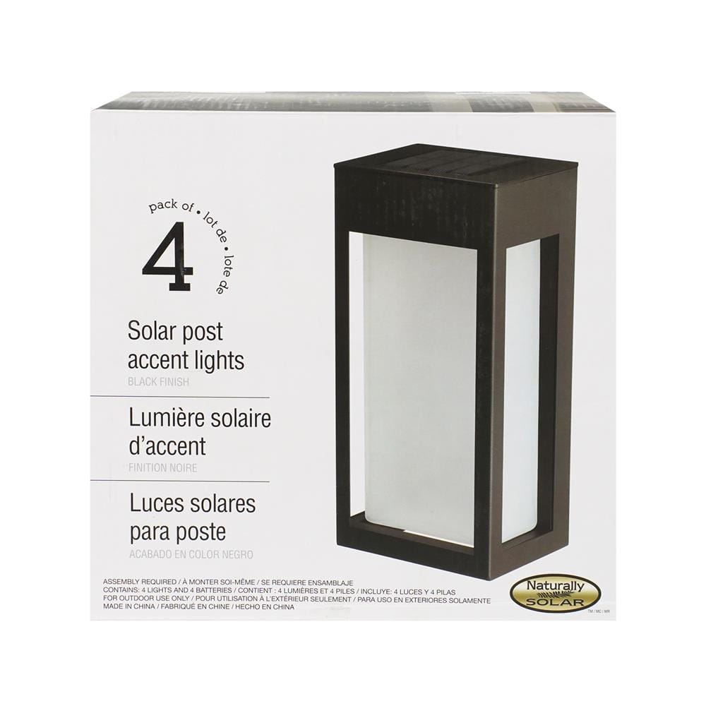 ไฟผนังภายนอก SOLAR CARINI CC005A 0.15 วัตต์ WARM WHITE สีดำ (แพ็ก 4 ชิ้น)