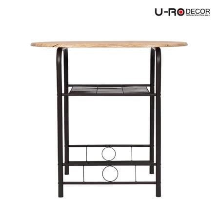 ชุดโต๊ะทานข้าว 2 ที่นั่ง U-RODECOR CHERRY 000002192  สีน้ำตาล/ดำ_3