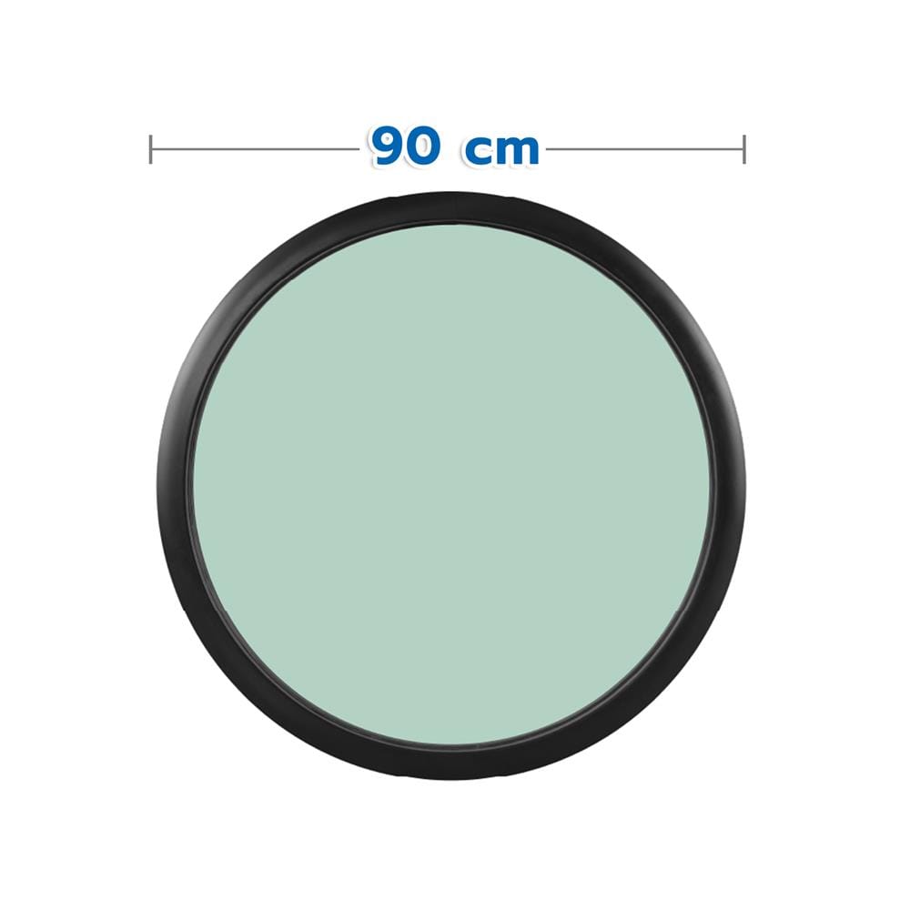 ช่องแสงหน้าต่างอะลูมิเนียม วงกลม KPA 90x90 ซม. สีดำ