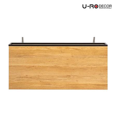 โต๊ะทำงานไม้ U-RODECOR BRUNO 110 ซม. สีโอ๊ค_4