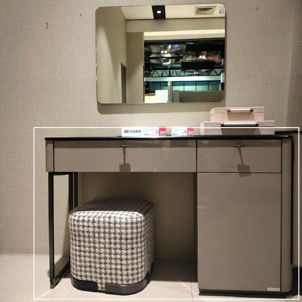 โต๊ะเครื่องแป้ง SB FURNITURE BLESS 19236032 120 ซม. สีเบจ
