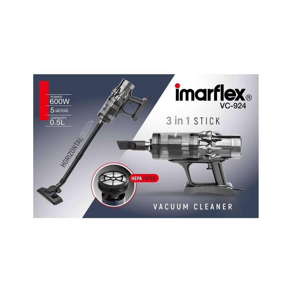 เครื่องดูดฝุ่นแบบด้าม IMARFLEX VC-924 สีเทา