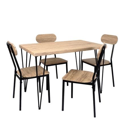 ชุดโต๊ะทานข้าว 4 ที่นั่ง U-RODECOR BREDA 000002168 สีน้ำตาล_0