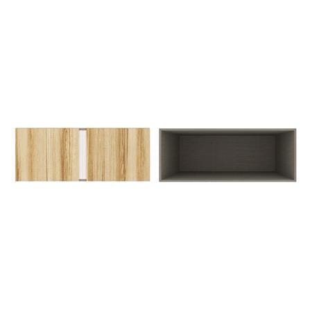 ตู้เสื้อผ้า 2 บานเปิด KONCEPT BLOX 59061616 100 ซม. สีลินเบิร์กโอ๊ค_2