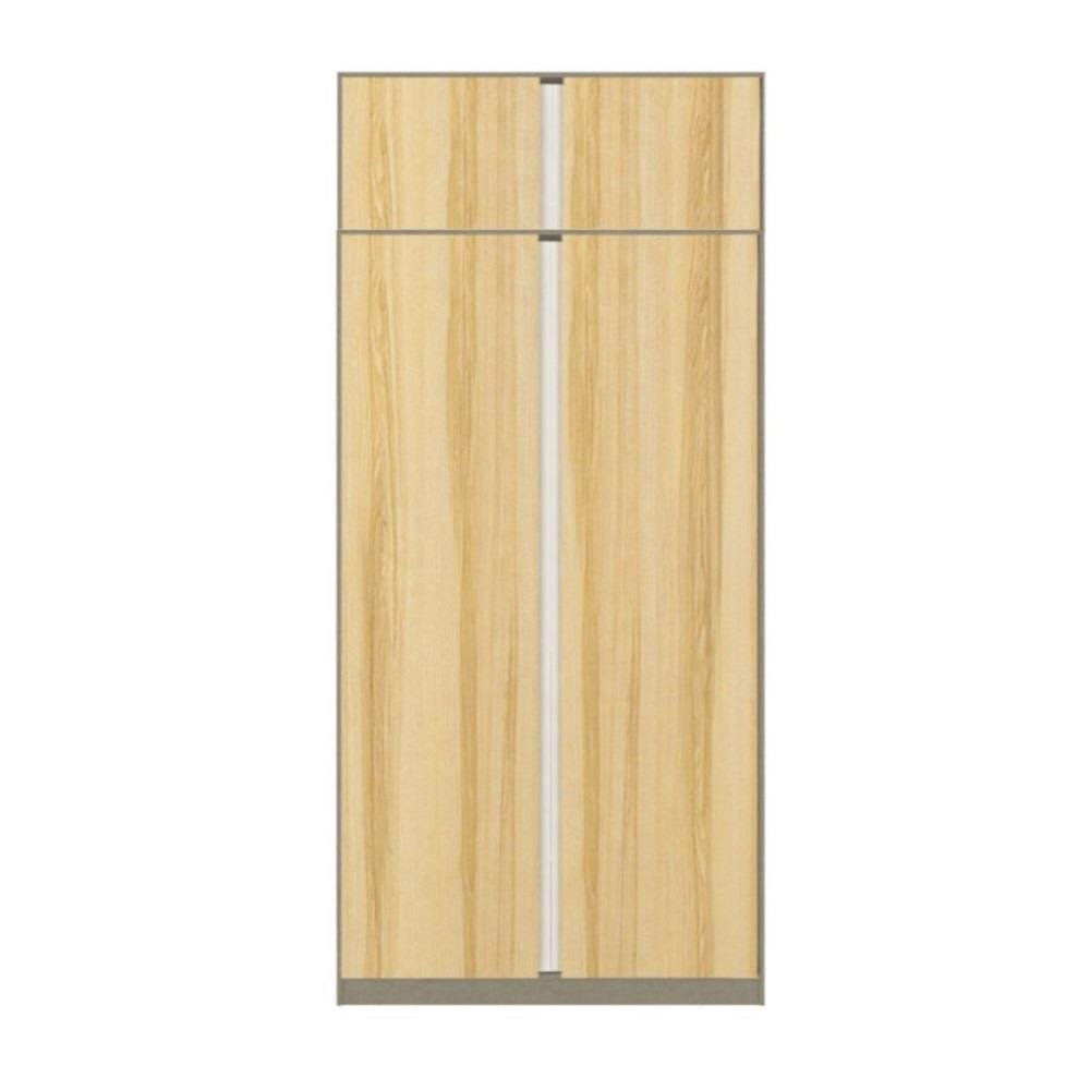 ตู้เสื้อผ้า 2 บานเปิด KONCEPT BLOX 59061623 100 ซม. สีลินเบิร์กโอ๊ค