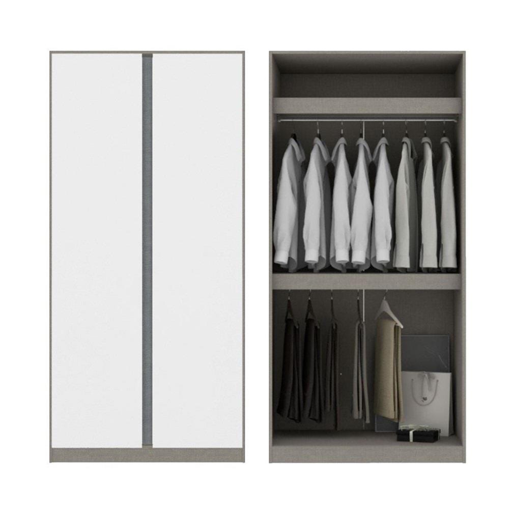 ตู้เสื้อผ้า 2 บานเปิด KONCEPT BLOX 59058423 150 ซม. สีขาว