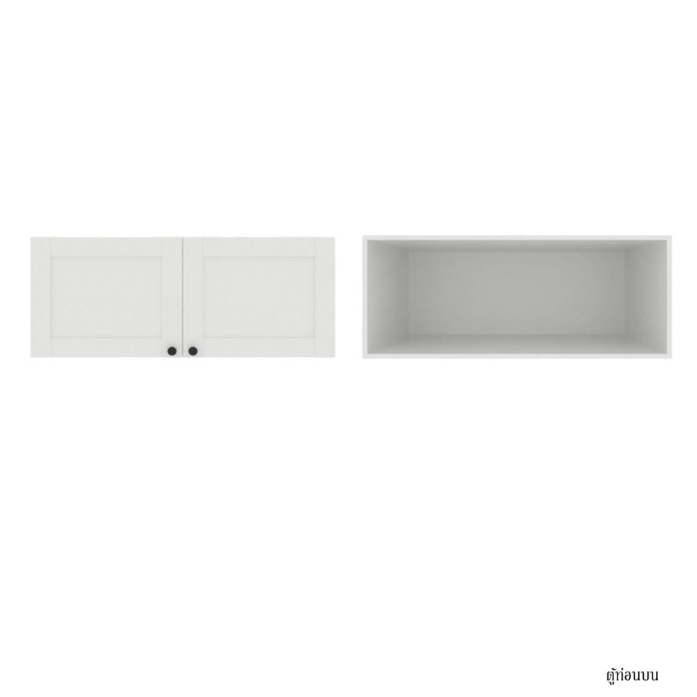 ตู้เสื้อผ้า 2 บานเปิด KONCEPT BLOX 59061624 100 ซม. สีขาว